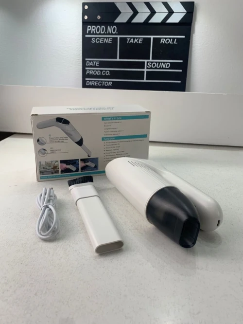 Aspirateur Pliable et Portable pour Voiture avec Éclairage LED  مكنسة كهربائية محمولة للسيارات