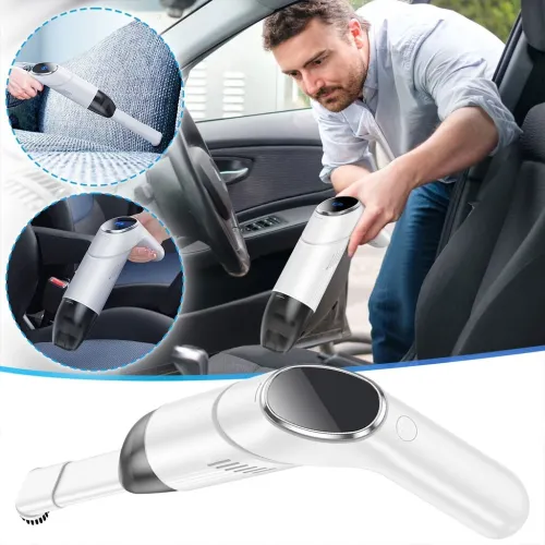 Aspirateur Pliable et Portable pour Voiture avec Éclairage LED  مكنسة كهربائية محمولة للسيارات