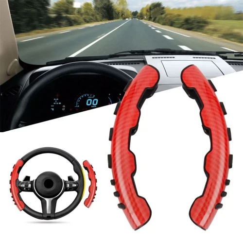Couvre de volant antidérapantes en carbone perforé taille universelles  غطاء عجلة القيادة