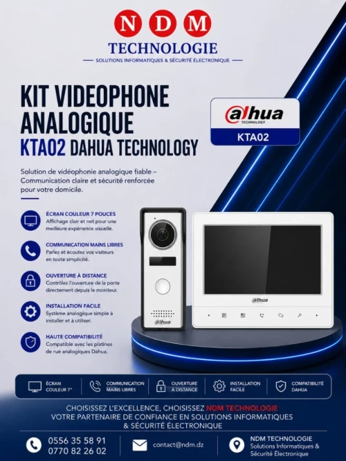 Kit Visiophone Analogique Dahua Technology KTA02