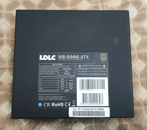 ldlc 550w 80+ Gold modulaire