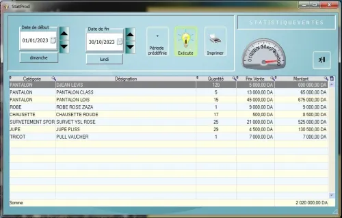 LOGICIEL GESTION VENTE ET GESTION DU STOCKS