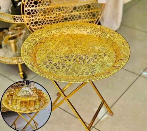 Plateau avec pied pliable 