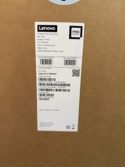 Pc portable Gamer Lenovo Legion