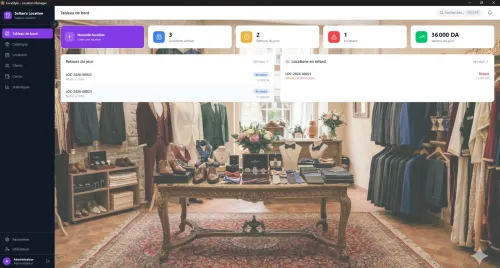 LocaStyle - Logiciel de gestion pour magasins de locations de vêtements/tenues traditionnelles etc