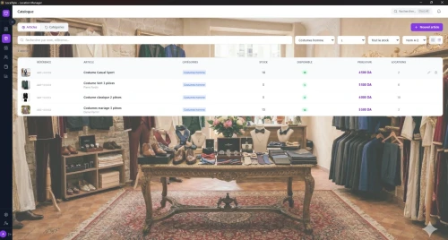 LocaStyle - Logiciel de gestion de location de vêtements/tenues traditionnelles