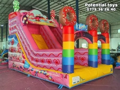 Toboggan gonflable importation 