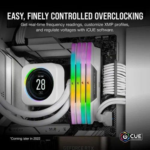 Ram Corsair Vengeance RGB DDR5 32 Go 2 x 16 Go 6000 MHz CL36  NOIR intel XMP ( ( En BUNDLE ) )