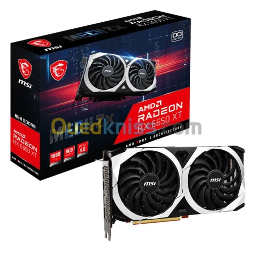 MSI Radeon RX 6650 XT MECH 2X 8G OC DDR6 + " The last Of us part 1 offert " valeur 60 Euros 15 jours