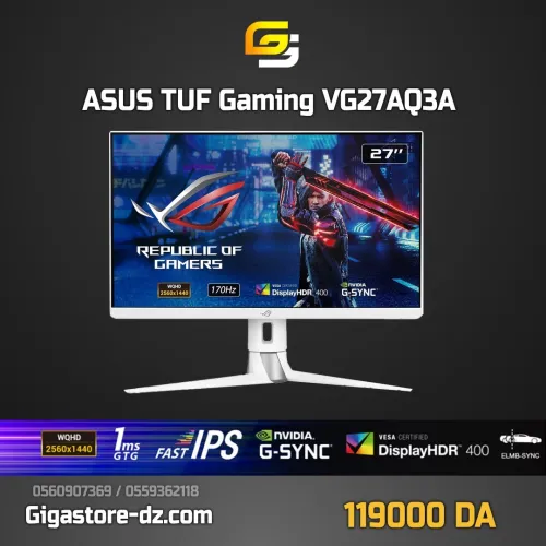 ASUS 27" LED ROG Strix XG27AQ-W 2K / 1ms / 170hz / G-SYNC compatible / ELMB / HDR400