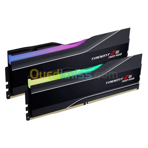 Ram G Skill Trident Z5 RGB 32 Go (2 x 16 Go) DDR5 7200 MHz CL34 - Noir Intel XMP