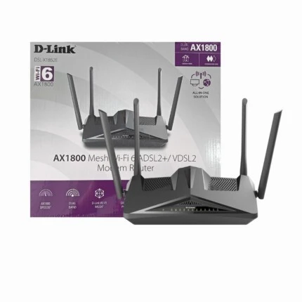 MODEM ROUTEUR D-LINK AX1800 WIFI 6 ADSL2/VDSL DSL-X1852E