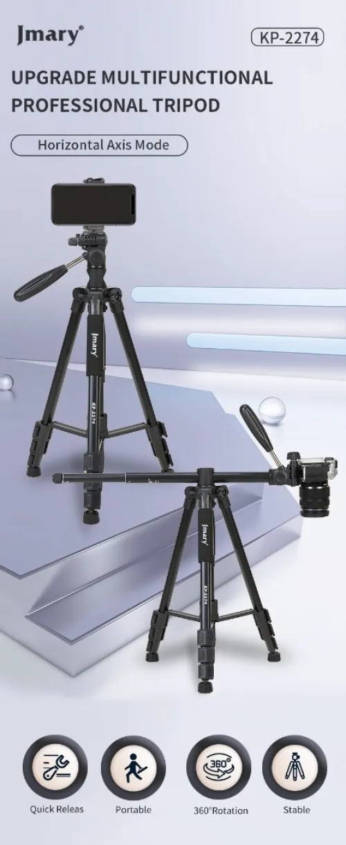 TRIPIED CAMERA Jmary Professionnel Tripod KP-2274