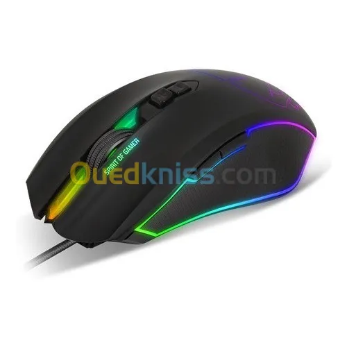 SOURIS USB SPIRIT OF GAMER ELITE-M40 RGB ( Elite Gaming Mouse ) Programmable - 7 Boutons 4000DPI