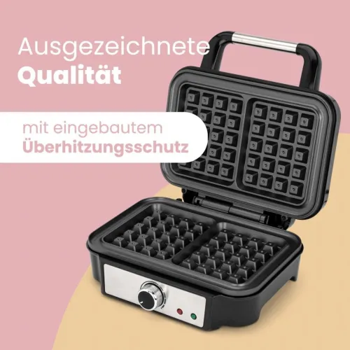 Gaufrier Electrique Avec 2 Gaufres 1000W ProfiCook
