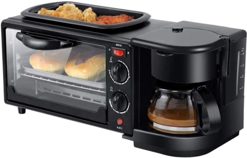 Four Familial Portable Electrique 3En1 Pour Petit-déjeuner Haute Qualité
