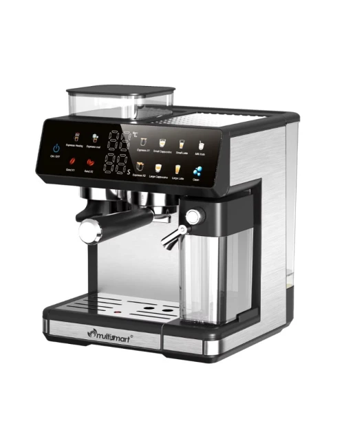 Machine à Café Expresso Automatique 4En1 Avec Broyeur Intégré, 20 Bars 2,6 L, Coffee Grinding, Espresso, Cappuccino, Milk Foam