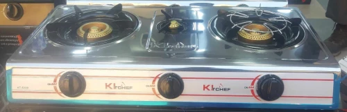 Réchaud A Gaz En Inox Inoxydable 03 Feux Kitchef
