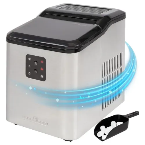 Machine A Glaçons Avec Écran LED 1.5Liter En Acier Inoxydable 12KG