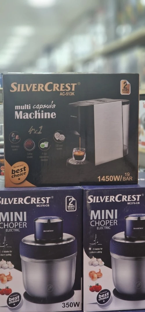 Machine A Cafe Inox 4EN1 Multi Capsule Et Poudre 19Bar Allemand