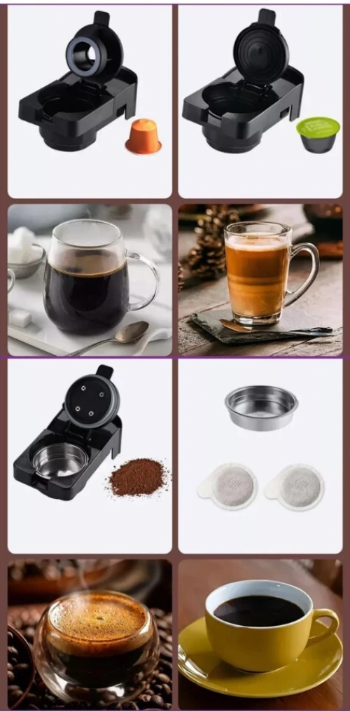 Machine à Café 1400watt Multismart 4-En-1, Tous Vos Cafés En Une Seule Touche , 20Bar