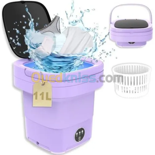 Mini Machine A Laver Portable Et Pliable Automatique 10Liter 