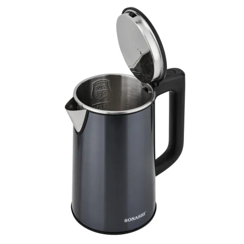  Bouilloire Electrique Sans Fil 2200W 1.8L  - Noir/Inox