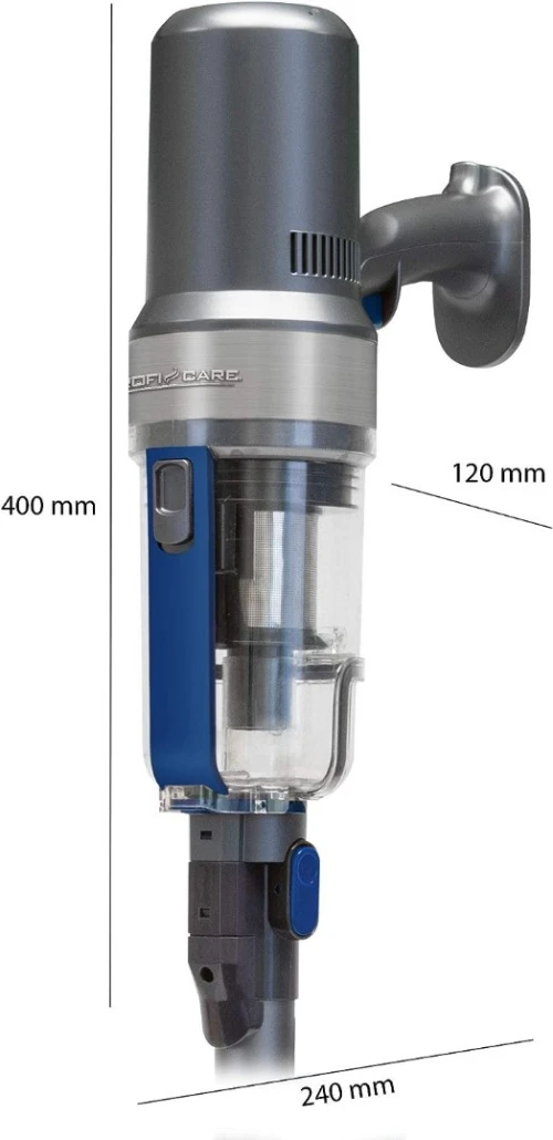 Aspirateur Balai Et à Main 2EN1sans Fil, Cyclonique 2200mAh Profi Care 