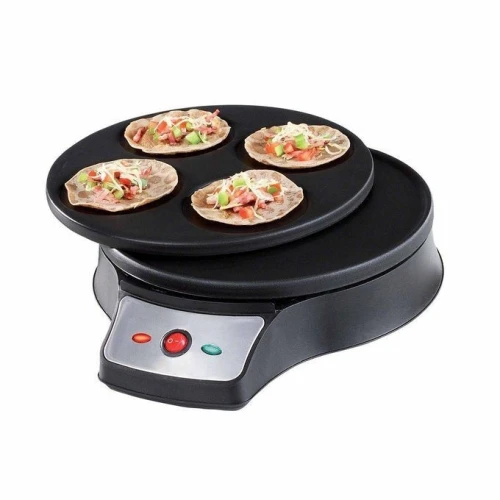 LIVOO Crêpière Electrique 2 En1 - 1000 W- Noir