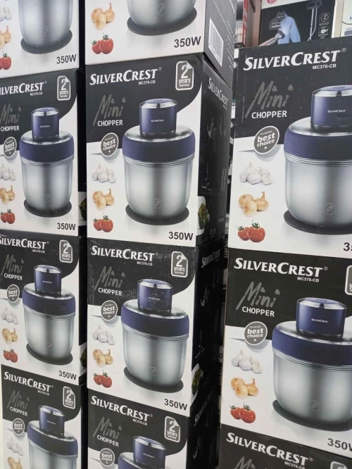 Mini Hachoir Avec 3 Bols En Inox, Silver Crest