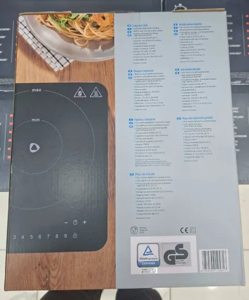Plaque Chauffante Cuisson à Induction 2200W Avec Une Surface En Verre Noir, Spéciale Et Facile D'entretien SilverCrest
