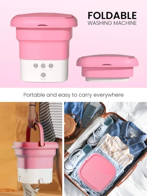 Mini Machine A Laver Portable Et Pliable Automatique