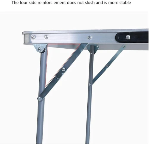 Table De Camping Pliante En Aluminium Intérieure Extérieure 72x50x60cm