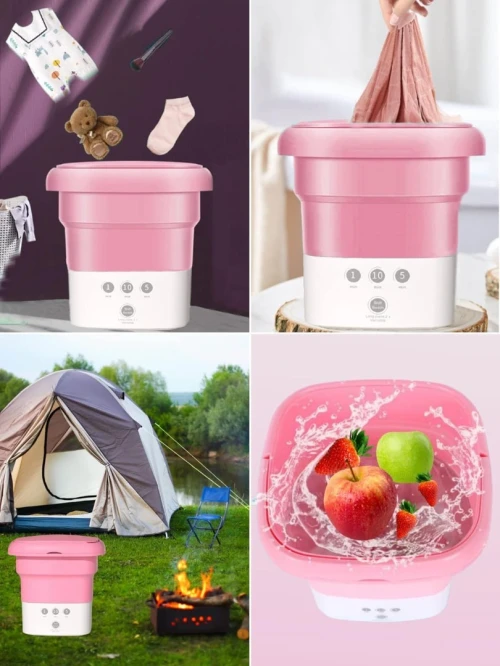 Mini Machine A Laver Portable Et Pliable Automatique