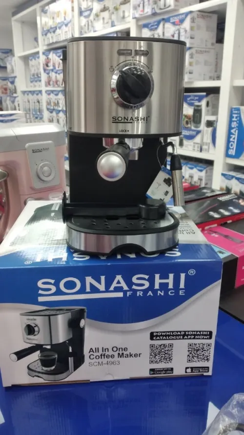 SONASHI Cafetière Expresso 15Bars Capacité 1.L /850W SCM-4963