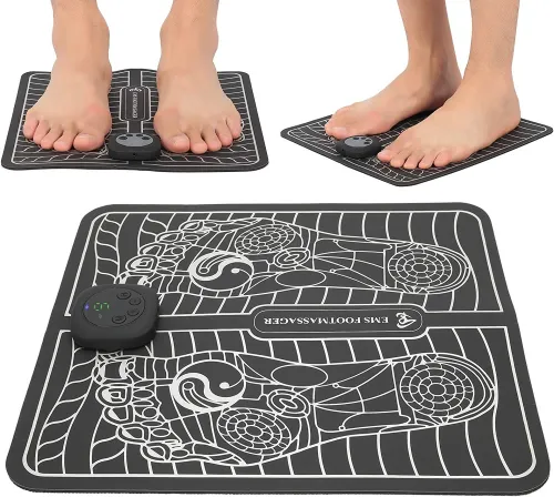 Tapis De Massage Electrique Des Pieds EMS-Noir