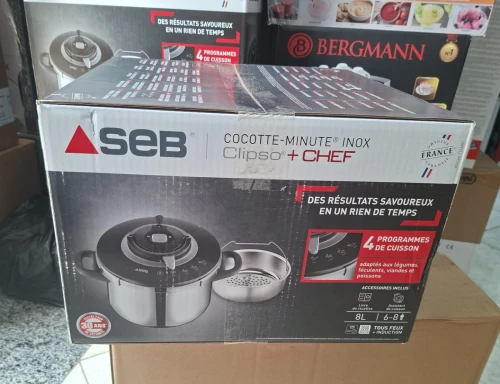 Cocotte SEB Inox clipso plus chef France 1CH