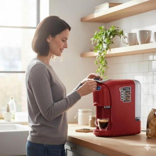 Machine à Café 1400watt Multismart 4-En-1, Tous Vos Cafés En Une Seule Touche , 20Bar