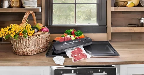 Emballeuse Sous Vide Pour La Conservation Des Aliments pour sachets alimentaires avec voyant LED