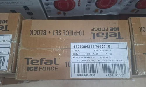 Serie Couteaux Tefal Ice Force Ensemble 11 Pièces, Lames en Acier Inoxydable Allemand, Coupe et Tranchant Haute Performance