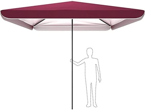 Parasole Carré De Jardin Et Plage Extérieur grand Adapté Aux Magasins De Piscine, 2x2M Et 3X2M