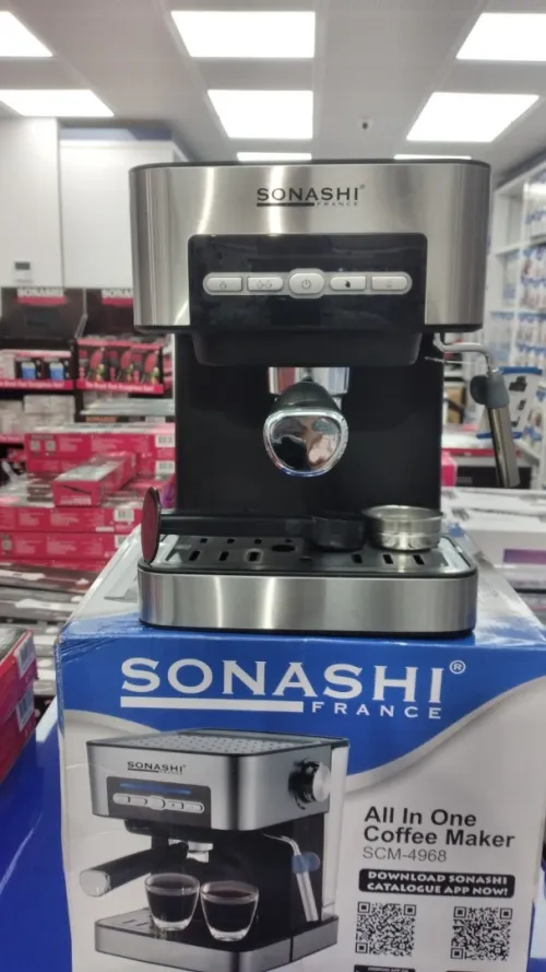 SONASHI Cafetière Expresso 15Bars Capacité 1.6L /850W SCM-4968
