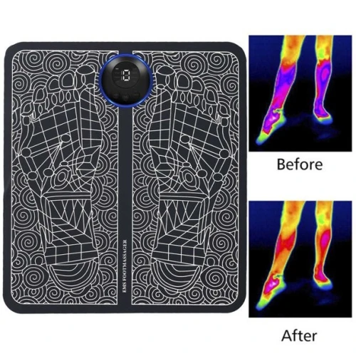 Tapis De Massage Electrique Des Pieds EMS-Noir