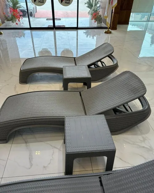  Extérieur Rattan Chaise Longue, Transat 