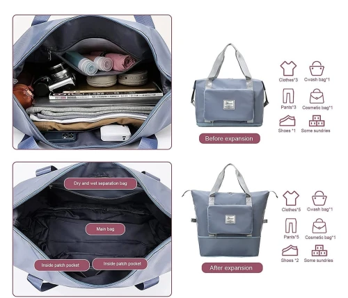 Sac De ٍVoyage Pliable De Grande Capacité