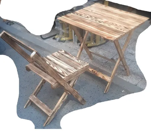 Table Et ِChaise Bois Bon Qualité