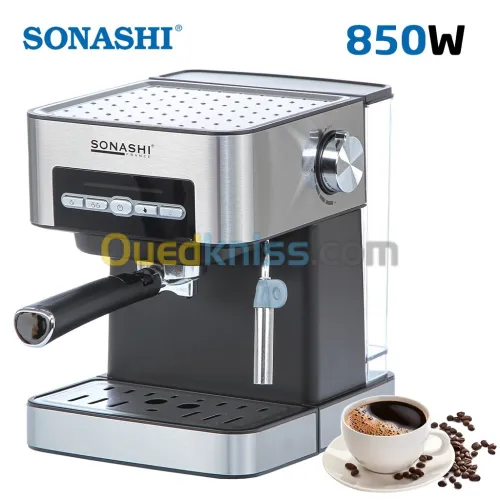 SONASHI Cafetière Expresso 15Bars Capacité 1.6L /850W SCM-4968