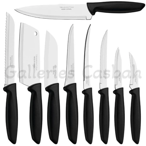 Ensemble De Couteaux En Inox Haute Qualité Lot de 9 Pcs cuisine TRAMONTINA