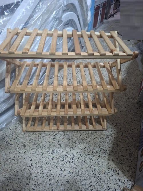 Porte Chaussures Pliante En Bois Lux