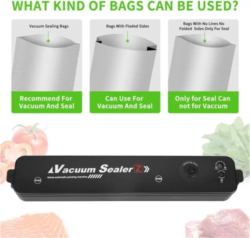 Emballeuse Sous Vide Pour La Conservation Des Aliments pour sachets alimentaires avec voyant LED